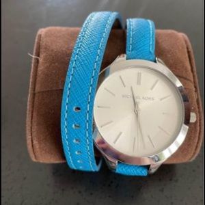 Michael Kors Blue Wrap Watch